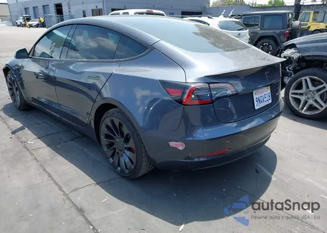 2023 Tesla Model 3 Performance Dual Motor All-Wheel Drive from USA, damaged, VIN 5YJ3E1EC1PF706557